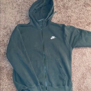 green nike zip up